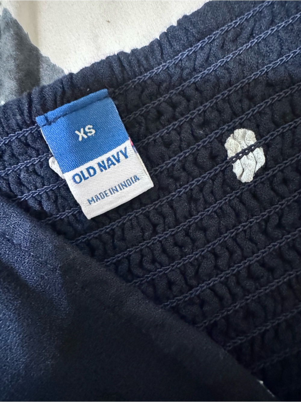 Old Navy Navy Polka Dot Button-Front Maxi Dress - Picture 6 of 7
